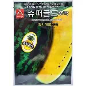 노란 파인애플수박 슈퍼골드 10립 씨앗 모종 종묘 종자