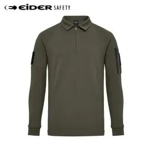 아이더세이프티 TS-F2513 카라 기능성티 긴팔 흡한속건 카키