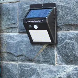 20개 LED 동작센서 태양광 외등 난간 방범등 정원용 야외벽등