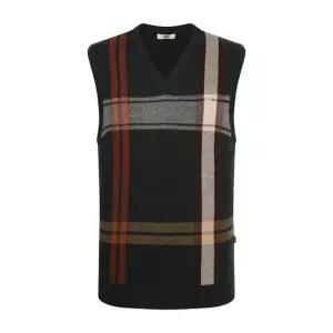 울100 빅체크 브이넥 베스트__DLW1SWVE103E1