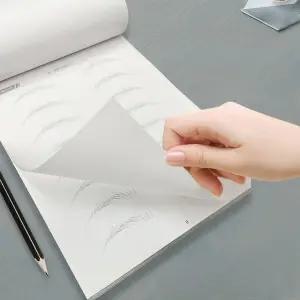 진열대눈그림 도안책 연습장 종이 그리기 연습북 문신 배우기 대칭 눈썹