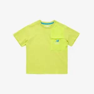 [뉴발란스]M 뉴발란스키즈반팔티 HQK NK9EF2605U-AH KIDS RIDER 우븐배색 포인트 반팔티