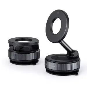 맥세이프 차량용 거치대 진공흡착 3방향 720도 각도조절 대시보드 핸드폰 태블릿 자석