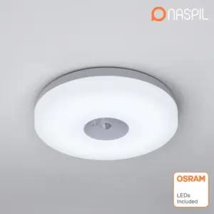 국산 LED 플렛 원형 센서등 15W 고효율 주광색 6500K 베란다 다용도실 계단 복도 도넛 조명 나스필