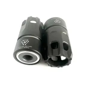 퀵릴리즈 소음기 튜닝파트 프레셔+블랙 베놈 블랙 소프트건 14mm 소염기 표준 구성