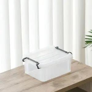 [아이리스] 1.5L 미니 소형 투명 버클 리빙 수납 박스 정리함 BL-1.5