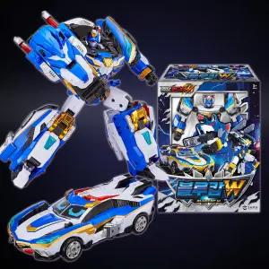메탈카드봇W 블루캅W 경찰차 자동차 변신로봇 장난감