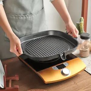 인덕션 IH 사각로스트팬 캠핑그릴팬 삼겹살불판/팬/삼겹살/불판/그릴/볶음/구이/판/고기/프라이팬/가정용