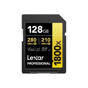 렉사 128GB 프로페셔널 1800x UHS II SDXC 메모리 카드 골드 시리즈