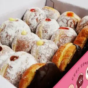 [푼푼마녀] 고퀄리티 수제 도넛 10p (바바리안/딸기/블라즈베리/감귤/다크초크)