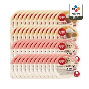 햇반 윤기가득 쌀밥 210g x24개+잡곡밥 210g x24개