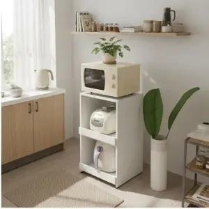 2슬라이딩 500미니 렌지대 수납장 전자레인지대 가전수납 정리대 레인지대