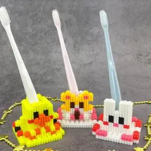 디폼블럭 귀여운 미니 동물 칫솔꽂이-옵션