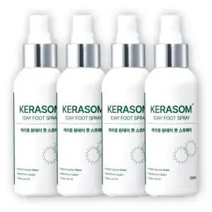 케라좀 원데이 문제성 발 풋스프레이 발각질제거제 120ml, 4개