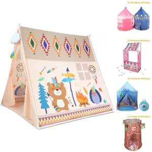 초대형 캠핑 베어 인디언 텐트 하우스/공간/놀이집/공놀이/놀이방/소꿉/놀이/아가/아기용/수면/분리/유치원