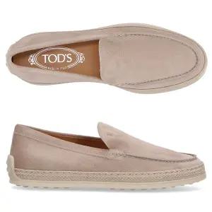 [토즈] 로고 XXW92K0HU30 M8W M027 토즈 곰마 라피아 모카시노 판토폴라 여성 슬립온 로퍼