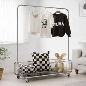 아트박스 가구느낌 에버행거 1000 철제 스탠드 이동식 옷걸이