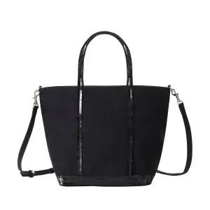 [바네사브루노] 0PVE01 V40435 999 카바스 스팽글 코튼 지퍼 토트백 스몰 S