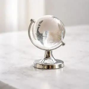 인테리어소품 미니 지구본 데스크 포인트 투명 오브제