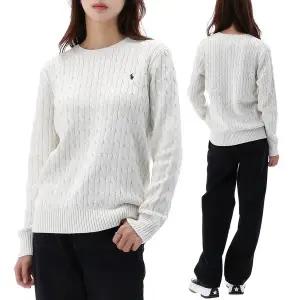 [폴로 랄프 로렌][기간한정세일] 26SS 폴로랄프로렌 포니 로고 케이블 니트 성인사이즈 323702674 024