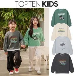 [탑텐키즈](마산점)(공용) 테리 가먼트 다잉 스웨트셔츠 MKG1TR3201