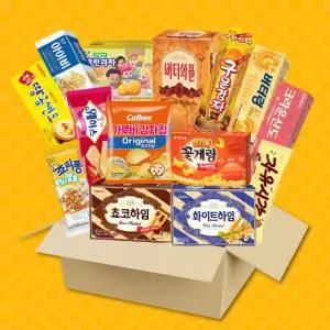 일상점빵 과자종합 B세트 14종 해피스낵 (버터링 쵸코하임 웨하스 감자칩 외) 선물 간식