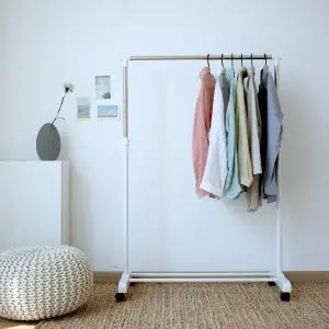 디오 이동식 행거 화이트 900 다용도 드레스룸 아이방