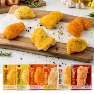 다잇닭 통살 크리스피 닭가슴살+닭다리살 6종 90g 24팩