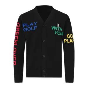 [까스텔바작](본사) 남성 V넥 단추 가디건_BGDSSJ002BK_