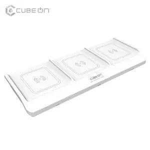 큐브온 JI-716 트리플 멀티 무선 고속 충전기 3대 동시 충전