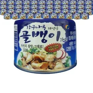 강구나루 자연산 골뱅이 140g 48캔 한 박스 대용량 업소용