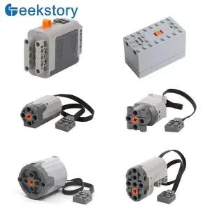 기술 부품 MOC 전원 기능 M L XL 서보 모터 8883 88003 8882 88004 배터리 8881 88000 레고 빌딩 블록용