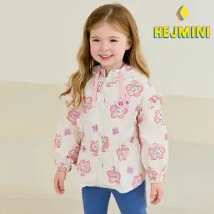 [헤이미니] 플라워버니프릴바람막이점퍼