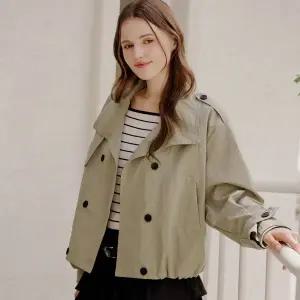 [포커스](팩토리스토어 강남점)벌룬핏 더블 숏 트렌치코트_PBBF6S1CT1501