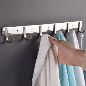 벽 후크 다용도 무타공 욕실 벽 옷걸이 벽면 타월걸이 드레스 주방 행거 부엌 고리 수건