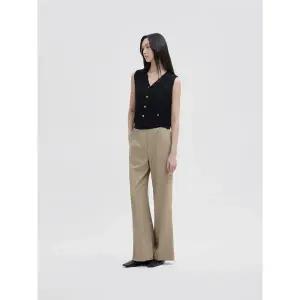 [ZOOC](천안아산점)자수레터링 밴딩 와이드 팬츠 Z252MSA035