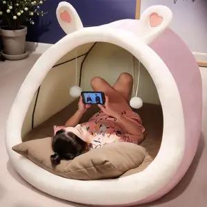 어린이 숨숨집 동굴 오두막 호박등 옐로우 초대형 실내