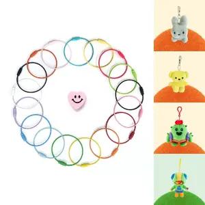 컬러 와이어링 DIY 키링 고리(혼합 5개입)/키링만들기/키링고리/DIY키링/DIY키링고리/키링부자재/키링재료