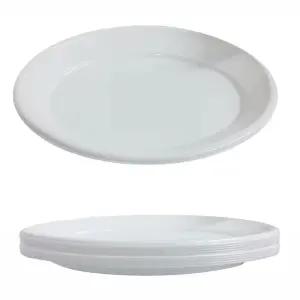 다회용 타원접시 10개 야채접시 큰접시 쌈채소쟁반