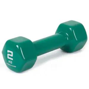 아이워너 PVC 컬러아령 2kg 그린/미용/헬스/용품/가정용/홈트레이닝/실내/일체형/요가/바벨/다이어트/체력