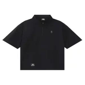 [NBA] NBA PLAY 우븐 반팔 아노락(N252JP011P) BLACK