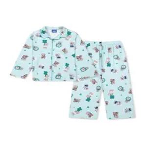 [폴햄키즈][폴햄키즈] 공용)더블니트 긴팔 파자마 세트G5UI3220-GN (P003760717)