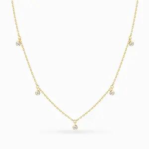 14K 세레니티 큐빅 목걸이