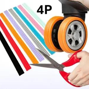 캐리어 바퀴 보호 테이프 휠 덮개 무소음 고무 보호대