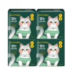 시크릿데이 오버나이트 생리대 입는 오버나이트 에디션 대형 6P 4팩