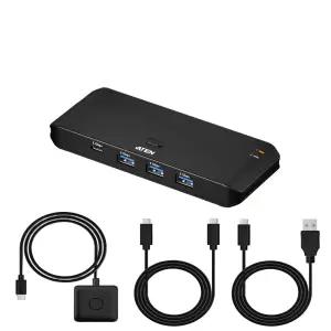 USB C타입 선택기 2대4 데스크탑 노트북 주변기기 공유기 셀렉터 KM스위치 프린터 마우스 키보드 전환