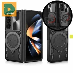 맥세이프호환 갤럭시Z폴드6 갤럭시Z폴드7 케이스 핸드폰 거치링 커버 메탈 보호용 케이스 자석식 충전 무선