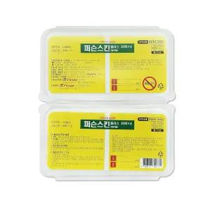 퍼슨 스킨 플러스 25x4매 벌크형 1통 에탄올 일회용 살균소독 알콜스왑 솜