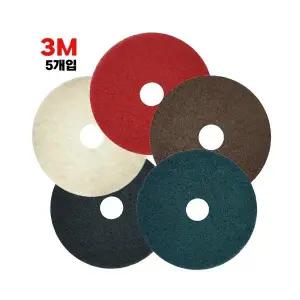 3M 마루광택기 돌돌이 패드 1박스(5개) 바닥 광택 세척 오염 클리너 플로어패드