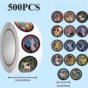 5001000PCS 포켓몬 피카추 롤 스티커 만화 스크랩북 선물 생활 방수 커피 편지지 수하물 데칼